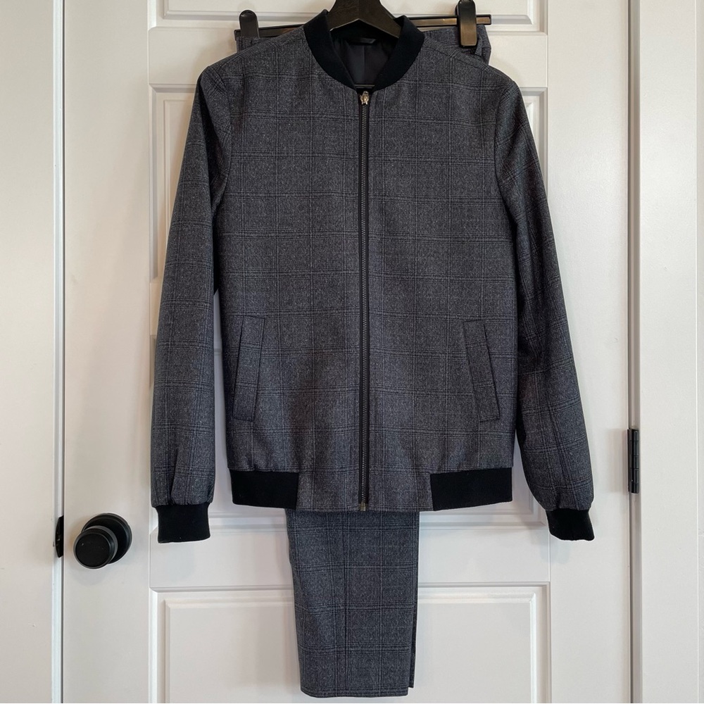 Topman bomber jacket suit. Size 36 jacket & 32R pant